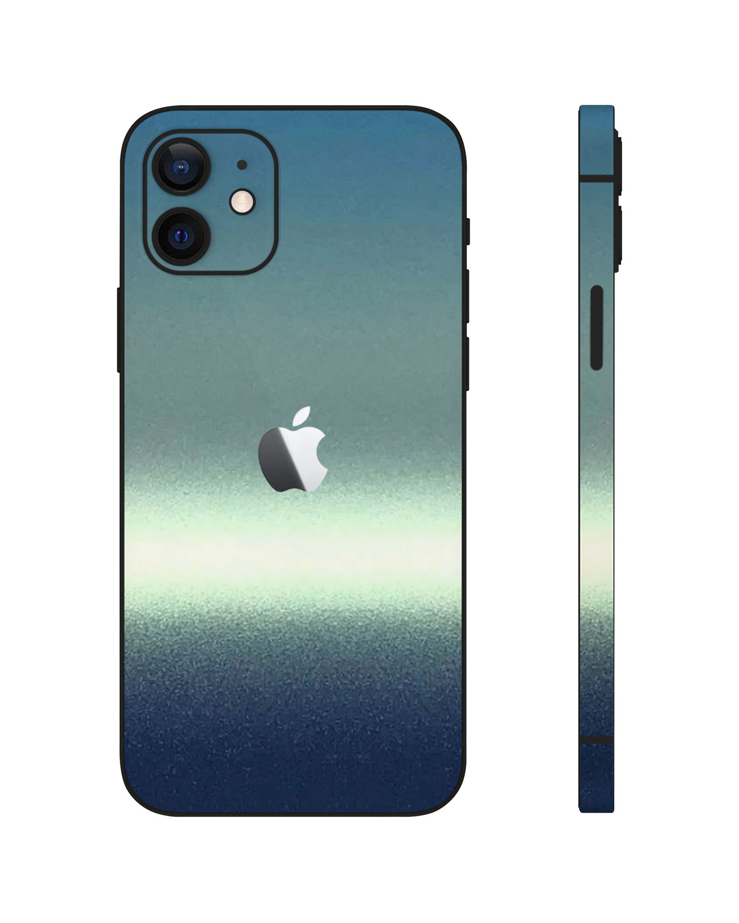 iPhone 12 Mini Color-shift ''Green Blue'' Matte Skin